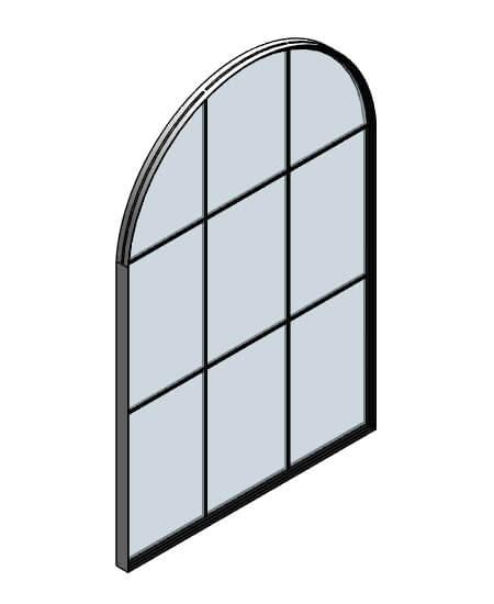 Arched Glass Window