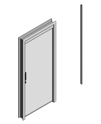 Porta de Correr - 1 Folha - Parede - Airo PVC | families image