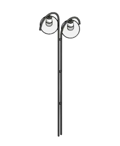 Poste Assimétrico Dois Globos | families image