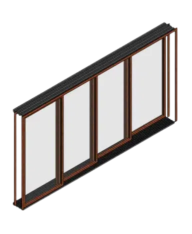 Porta de Correr LVW40 com Batente Oculto e Abertura Lateral - Ulimax | families image