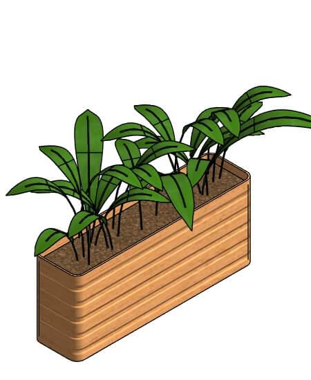 Rectangular Floor Vase