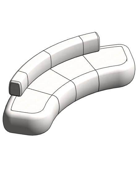 Bubble Curved Sofa