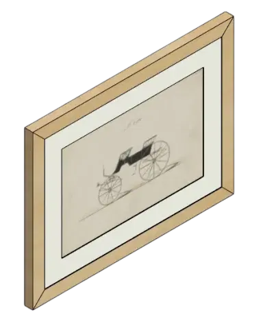 Design for 4 Seat Phaeton Painting | families image