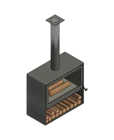 MF Wide Duo Fireplace | families image