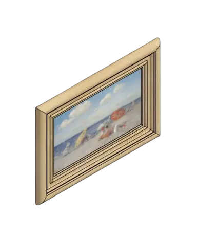 At the Seaside Painting | families image