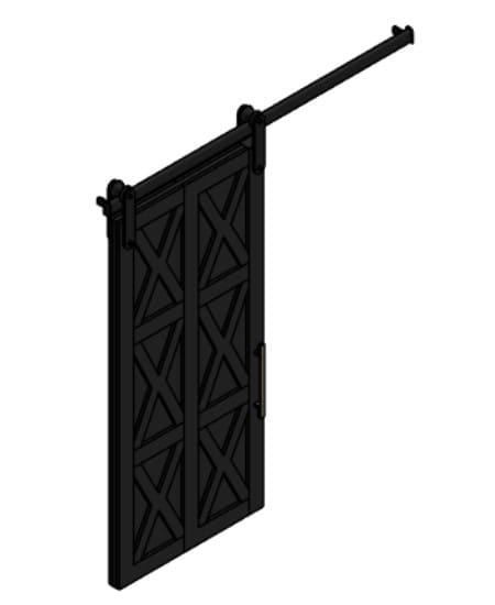 Porta de Correr Trilho Aparente