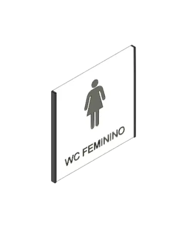 Placa de Identificação de Sala Pictograma | families image