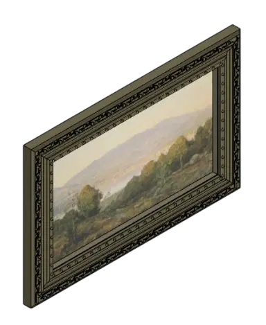 Sunset at Centre Harbor Painting | families image