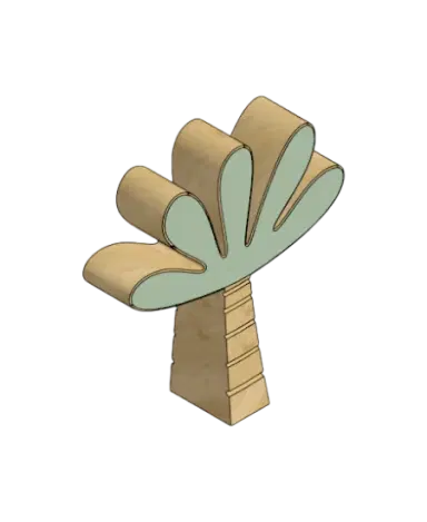 Palm Trees Decor Object | families image