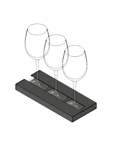 Hanging Wine Glass Rack | families image