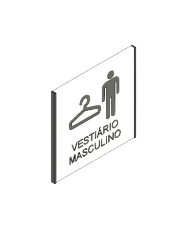 Placa de Identificação de Sala Pictograma | families image