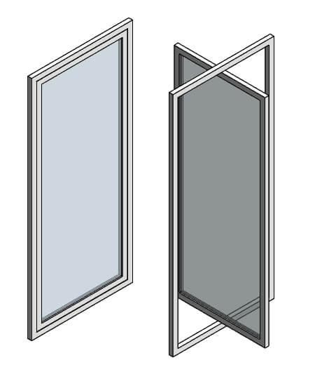 Janela Pivotante Vertical