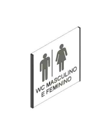 Placa de Identificação de Sala Pictograma | families image