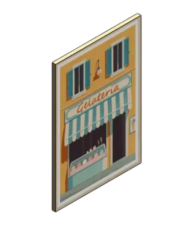 Italian Ice Cream Shop Poster | families image