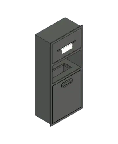 Built-in Trash Can and Paper Bin | families image