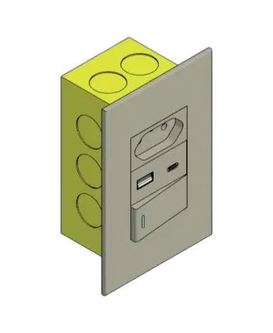 Switch and Outlet with USB Set - 4X2 | families image