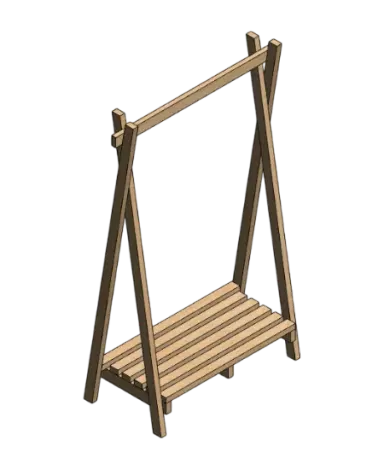 Clothing Rack with Shelf | families image