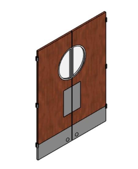 Double Swing Kitchen Door