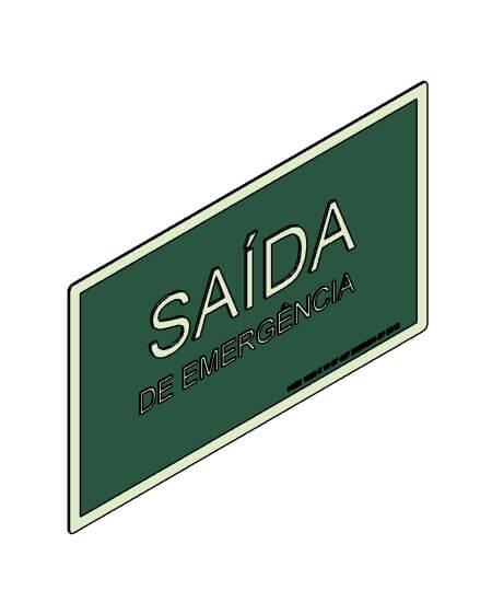 Placa de Saída Emergência