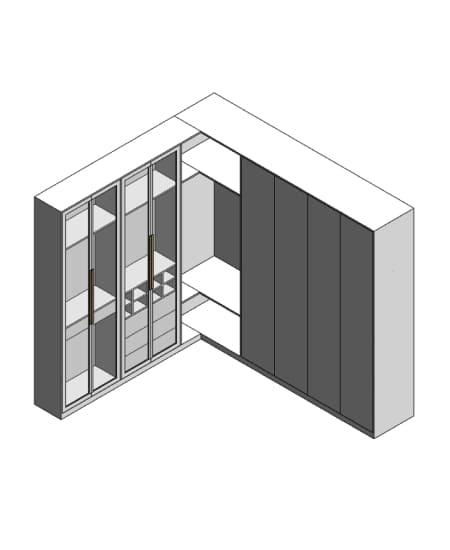 L-Shaped Closet