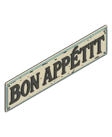 Placa Decorativa Bon Appétit | families image