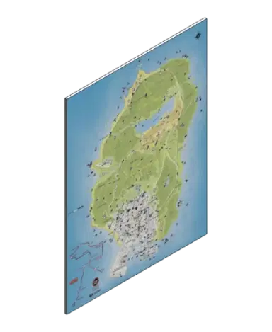 Póster Mapa GTA 5 | families image